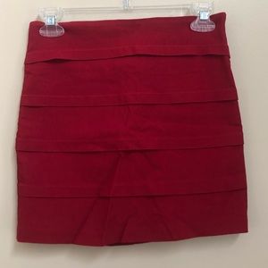 Red Mini Skirt